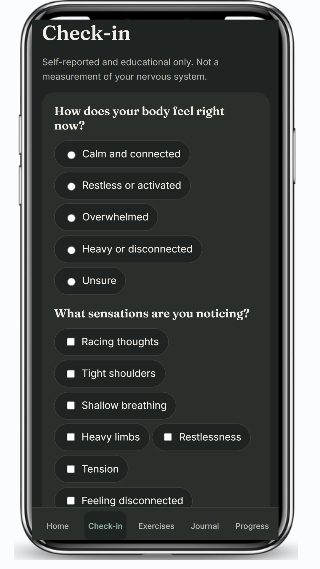 Nervous System Reset App | Somatic Exercises & Stress Relief